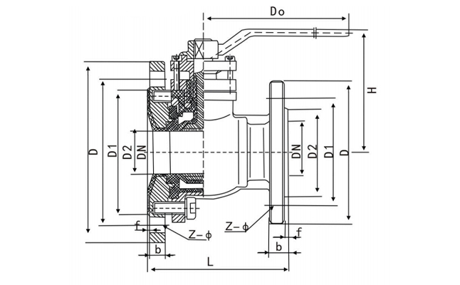 襯氟放料球閥FQ41F46-10C