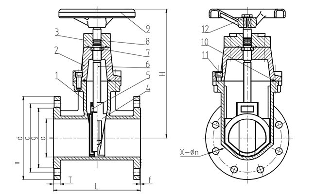 Z45X-16Q暗桿軟密封閘閥